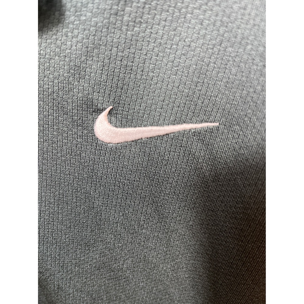 Nike FIT DRY Mens Golf Polo Shirt Large Dark Green White Short Sleeve Athletic - Picture 3 of 4